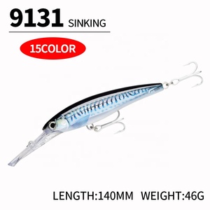 Nouvel arrivage de leurres de pêche 140mm/46g, leurres en plastique pour attraper des poissons tels que les ménés et les bars - Product Image 2