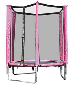 Tengtai 55 "màu hồng trong nhà Trampoline <span class=keywords><strong>Mini</strong></span> Toddler Trampoline với Net - Product Image 1