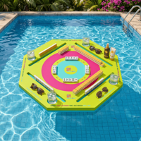 Tapis de jeu de mahjong flottant moderne de luxe - Imperméable et antidérapant, pliable et portable, respectueux de l'environnement, pour les soirées poker à domicile