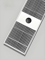 Grille cachée à fente intégrée avec trous de lumière Évent linéaire pour l'éclairage Convient aux plafonds intérieurs