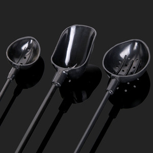 Cuchara de Pesca de Plataforma de Fibra de Carbono Negra para Carpa, Tamaños Pequeño, Mediano y Grande, para Pesca de Fondo en Agua Dulce - Product Image 1