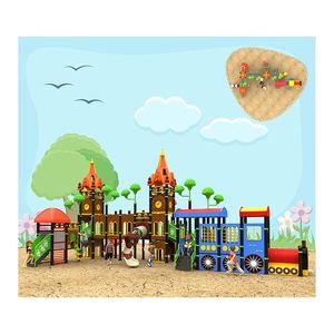 Maidele Cổ Điển Độc Đáo Phổ Biến Trẻ Em Hiện Đại Tùy Chỉnh Ít Train Set Thương Mại Playhouse Kid Sân Chơi Ngoài Trời - Product Image 1