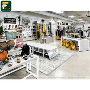 Étagère d'exposition de vêtements contemporaine, comptoir de vêtements, armoire à vêtements, meuble en verre, mobilier de vente au détail - Product Image 4