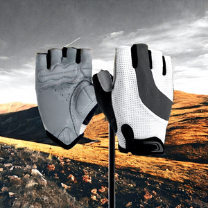 Mudassar Sports Half <b>Finger</b> Cycling Gloves Breathable Mesh Non-Slip Hook Loop Closure Unisex Racing Outdoor Sports Universal - Product Image 1