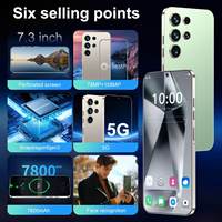 Nouveaux Smartphones Originaux S26 Ultra 2025 16 Go + 1 To 5G Double SIM Deca Core 108 MP Déverrouillage Facial Écran HD Résolution Android 14