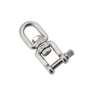 RICHWITS Stainless Steel Swivel Shackle 10 Mm Bar Diameter With Screw <b>Collar</b> <b>Pin</b> For Rope Connection - Product Image 1