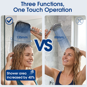 <span class=keywords><strong>Douche</strong></span> à main carrée multifonctionnelle en silicone liquide pressurisé <span class=keywords><strong>pour</strong></span> salle <span class=keywords><strong>de</strong></span> bain, accessoires <span class=keywords><strong>de</strong></span> <span class=keywords><strong>douche</strong></span> à effet pluie, vente en gros - Product Image 5