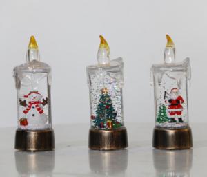 Nouveautés : Bougies LED en plastique blanc chaud 1L, écologiques, lumières décoratives pour table de Noël, lumières pour la décoration de la maison et des fêtes - Product Image 1