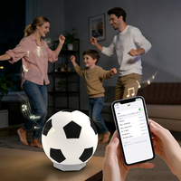 Lámpara Nocturna Cuadrada de la Copa Mundial de Fútbol 2026 con Control Remoto por Aplicación, Silicona de Grado Alimenticio, Enchufable, Forma de Conejo/Luna