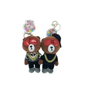 Mainan boneka beruang mewah Band Rock Cubs Teddy Bear liontin mewah kualitas tinggi penjualan laris gantungan kunci boneka indah mewah untuk anak-anak