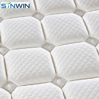 Matelas à ressorts ensachés en tissu de soie glacée respirant, roulé, 32 cm, fermeté moyenne, mousse de soutien haute densité, mobilier de chambre à coucher, hôtel, maison