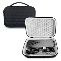 Tas Organizer Elektronik Keras Anti Air EVA Hitam, Tas Portabel untuk Adaptor Daya MacBook, Power Bank, Apple Magic Mouse, USB