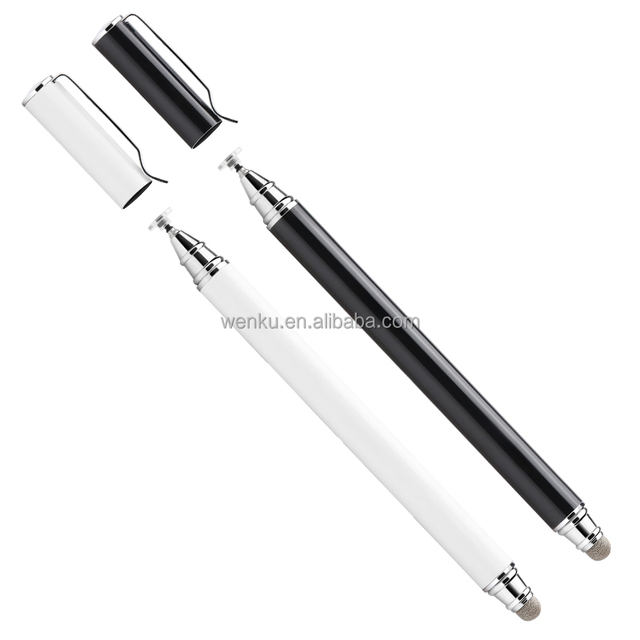Low Price Custom Logo Aluminum Metal Passive Capacitive Universal Stylus Pen for Mobile Phone Replaceable Nib Wenku Model