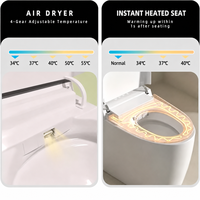 DaYan Toilette intelligente en céramique avec fonction anti-éclaboussures, lavage par bulles massant, commande vocale, buse autonettoyante et couvercle à ouverture automatique - Fournisseurs en gros