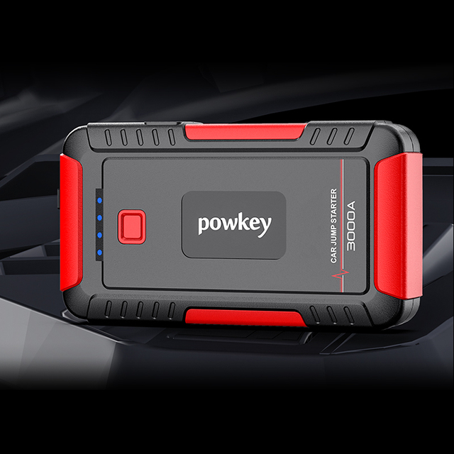 Portable Motorcycle Jump Starter 12V up to 7.2L Gas 8.0L Diesel Engine 3000A 20000mAh Power Bank LED Lighting USB for Charger
