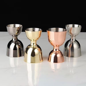 Barware Premiium Acero inoxidable de doble cara 1oz 2oz Estilo indio Medición Cóctel <span class=keywords><strong>Whisky</strong></span> Bell Jigger - Product Image 5