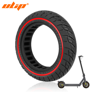 Pneus pleins tout-terrain ULIP 10x2.50 pour trottinette électrique (60/70-6.5) sans chambre à air avec cercle rouge pour Ninebot Max G30 G30D G30LP <span class=keywords><strong>G30E</strong></span> - Product Image 1