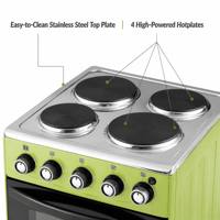 Four électrique autoportant CKD 50x50 avec cuisinière 4 brûleurs – Économisez 70 % sur les frais de transport pour les achats en gros