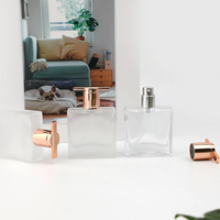 Flacon de parfum plat transparent de 15 mm avec bouchon en caoutchouc pour diffuseur à bâtonnets, personnalisable par sérigraphie, capacités de 2 ml/3 ml/5 ml/10 ml