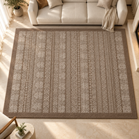 Tapis de salon haut de gamme en laine et soie de Nouvelle-Zélande, style moderne, fait main, tufté, pour la décoration de villas de luxe