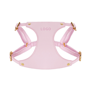 Directo de fábrica, conjunto de correa de arnés de cuero de alta calidad para mascotas, correa de pecho acolchada para perros pequeños y medianos, Collar de perro de moda para gatos - Product Image 6