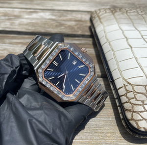 Reloj de Hombre de Lujo 2025, Estilo Vintage, Rectangular, de Acero Inoxidable, Cristal de Zafiro de Alta Calidad, Esfera con Agujas, Mecánico, Deportivo y Ejecutivo - Product Image 4