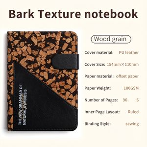 Custom logo OEM A6 Pu Leather <strong>Notebook</strong> Soft Cover Journal Hardcover Waterproof Office Supplies <strong>Campus</strong> 100 Sheets Thread - Product Image 5