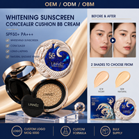 Linzhuang Whitening Concealer BB Cream Tahan Lama SPF50+ PA+++ Perlindungan UV Ringan Melembapkan Cushion Foundation