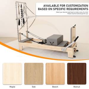 Machine de Pilates Reformer Cadillac en bois de chêne réglable pour studio de <span class=keywords><strong>yoga</strong></span> commercial et équipement de remise en forme - Product Image 4