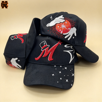 Casquettes à 5 panneaux en daim unisexe de haute qualité avec logo brodé personnalisé pour hommes, casquette de baseball avec logo en strass
