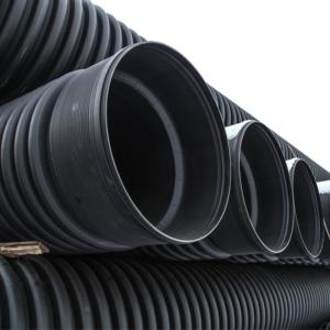 Hdpe קיר גלי צינורות השקיה דו-200 300 400 800 מ "מ לחץ גבוה splicing חומר פו תקן ISO עמיד עמיד - Product Image 3