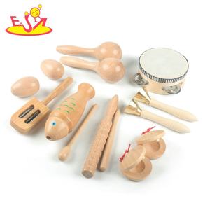 <span class=keywords><strong>Kit</strong></span> de percussion en bois Montessori 8 pièces-Ensemble de batterie complet pour bébé avec sac de rangement pour l'éducation musicale précoce W07A252 - Product Image 2