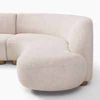 Canapé de salon moderne en tissu beige pour la maison canapés modulaires d'angle canapé sectionnel