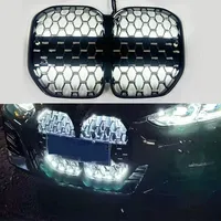 Parrilla Central Luminosa LED con Diseño de Cielo Estrellado para BMW Serie 4 G22 G26 2021-2024, Estilo Meteoro, Plástico ABS, OLIVER
