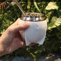 Vaso Mate de Acero Inoxidable de Doble Pared con Aislamiento al Vacío, Base Antideslizante con Relieve de Cocodrilo, 180 ml, para Senderismo y Camping al Aire Libre, Suministro OEM
