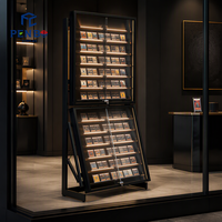 Présentoir métallique double face grande capacité pour cartes à collectionner TCG, cartes sportives et cartes de collection en magasins de détail