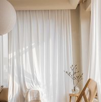 Pas cher Offre Spéciale Lin Sheer Rideau Net Rideaux Tissu Et Matériaux tissé Rideau Tissu Pour La Maison Textile