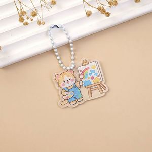 Wholesale Customized Acrylic Cat Pendant Cute Cartoon Hanging Decoration for Backpacks Acrylic <b>Keychain</b> - Product Image 6
