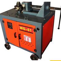 Máquina Portátil CNC Hidráulica Automática para Doblar Tubos y Tuberías Redondas/Cuadradas, Acero Inoxidable y Varillas Corrugadas con Motor