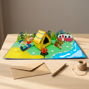 Tarjeta Pop-up Viet-craft OT904, Diseño de Animales en 3D, Corte Láser, Papel Artístico Hecho a Mano, Tarjeta Pop-up Personalizada para el Hogar - Product Image 4