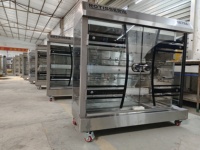 Four à rôtir commercial, rôtissoire électrique à gaz, rôtissoire à poulet, barbecue, machine à griller rotative pour kebab, viande, pour restaurant