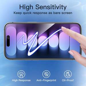 Protection d'écran en verre trempé anti-espion HD 9H sans bulles, couverture intégrale OEM/ODM pour iPhone 16 15 14 13 12 11 Pro Max - Product Image 6