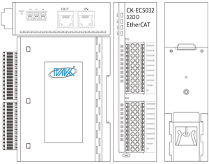 โมดูลอีเธอร์เน็ต C ควบคุม CK-EC5032อีเธอร์เน็ตส่งออกดิจิตอล<span class=keywords><strong>32</strong></span>ช่องอะแดปเตอร์24VDC ระยะไกลตัวควบคุม PLC การรับข้อมูล - Product Image 4
