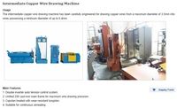 Machine à tréfiler le cuivre à haut rendement, conception de type coulissant pour la production en série continue