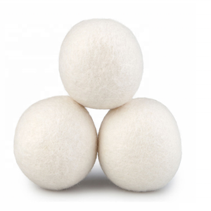 Meilleure vente 2023 boules <span class=keywords><strong>de</strong></span> séchage originales blanches 100% <span class=keywords><strong>laine</strong></span> biologique pour linge - Product Image 1