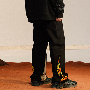 Pantalon de survêtement ample et large pour homme, en coton 100 %, 500 g/m², décontracté, coupe mi-longue, sur mesure, fabriqué par le fabricant - Product Image 1