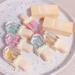 หลอดลิปกลอสแบบใช้ซ้ำได้ หลอดลิปกลอสแบบขายส่ง หลอดลิปกลอสแบบพิเศษ 8 มล. รูปทรงไอศกรีม หลอดลิปกลอสเปล่า - Product Image 1