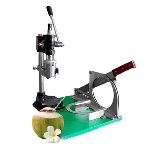 Outil commercial manuel en acier inoxydable pour ouvrir les jeunes noix de coco vertes, coupe-coque et perceur de noix de coco fraîches - Product Image 1
