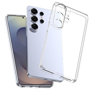 Esquinas de Airbag transparentes de alta calidad a prueba de golpes Clear TPU Bumper Hard Acrylic Phone Case para <span class=keywords><strong>Samsung</strong></span> <span class=keywords><strong>Galaxy</strong></span> S26 Ultra - Product Image 1