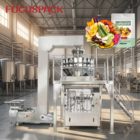 Machine d'emballage, de scellage et de remplissage automatique Focuspack pour salades de fruits et légumes, aliments surgelés en sachets/sacs en plastique (304)